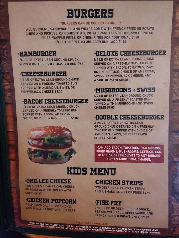Rigoni's Inn Menu image 1