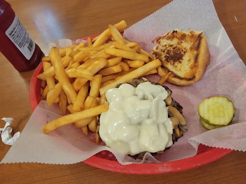 Mushroom Swiss Burger